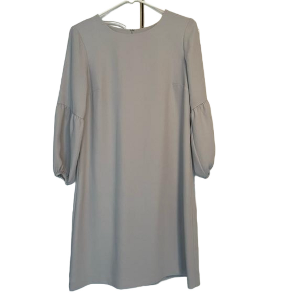 Light grey 100% polyester fully lined knee length dress
